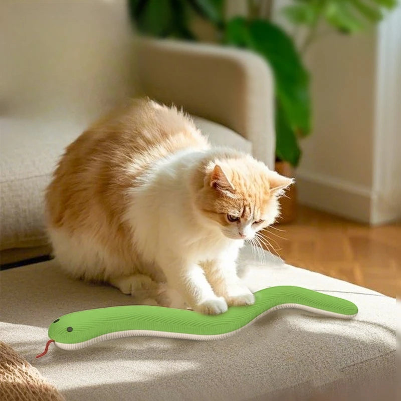 Plush Snake Cat Toy – Interactive Bite-Resistant Kitten Chew Toy Cat Chew Toy Babs