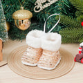 Sparkling Christmas Shoe Ornaments – Festive Tree Pendants Christmas Tree Ornament Babs Champagne Gold