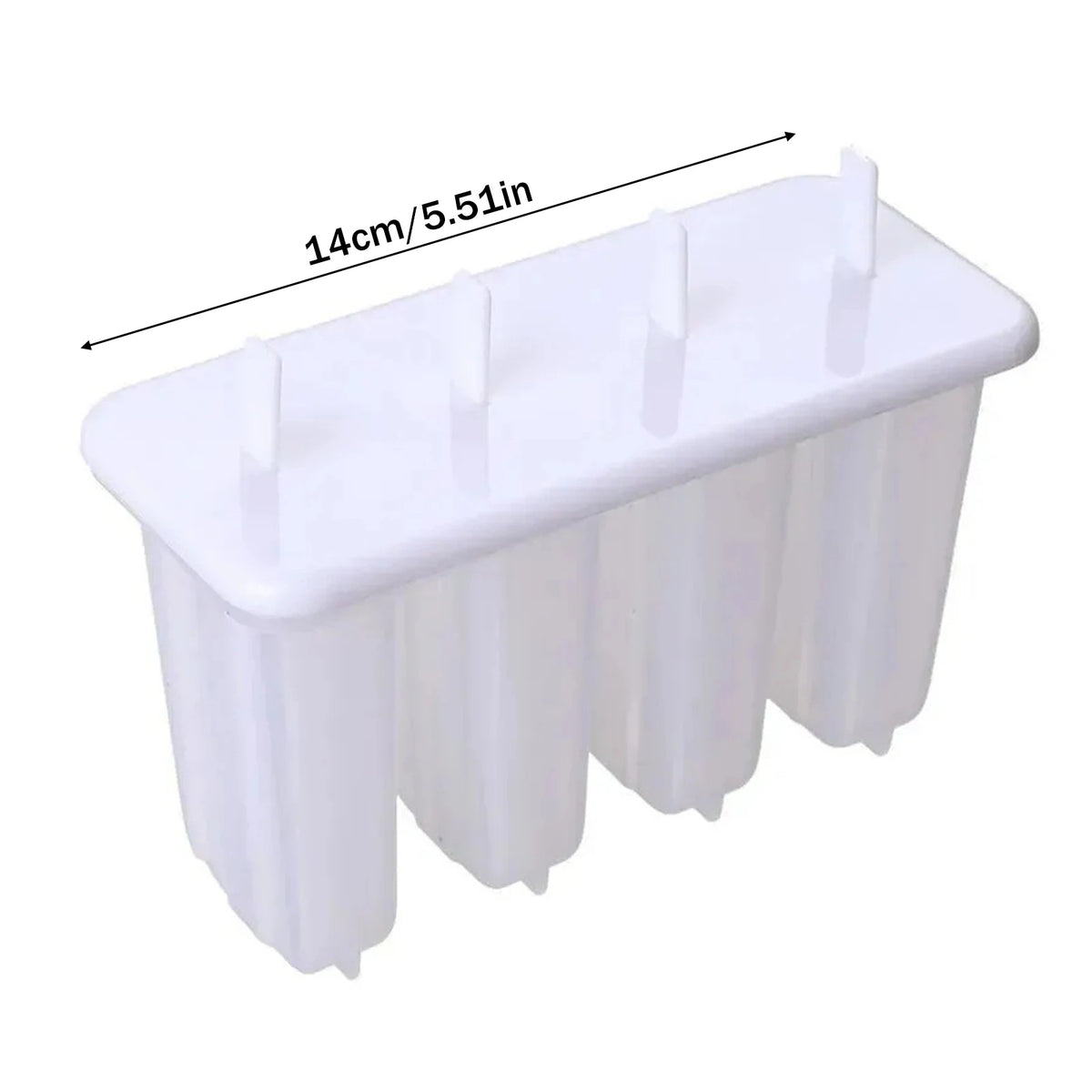 4-Grid Reusable Popsicle Mold DIY Ice Cream Maker Kit for Kids Popsicle Mold Kit Babs
