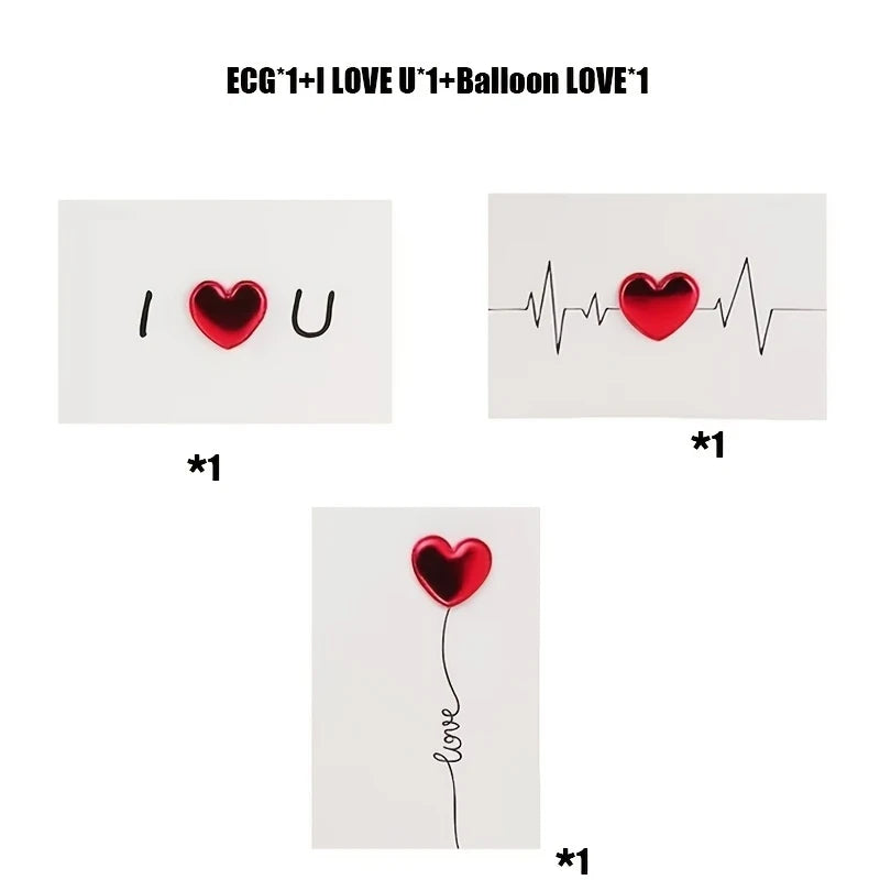 Love Greeting Cards – Valentine's, Wedding & Anniversary Set Greeting Card Set Babs 3Pcs