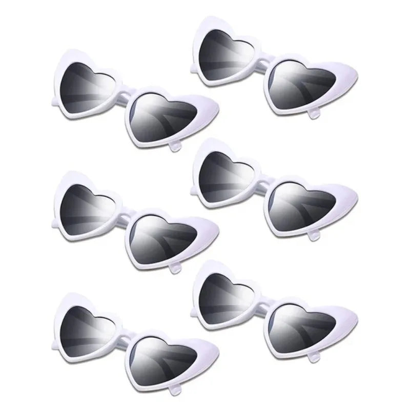 Heart Shaped Sunglasses – Bachelorette & Bridal Party Gift Novelty Party Sunglasses Babs Light Purple