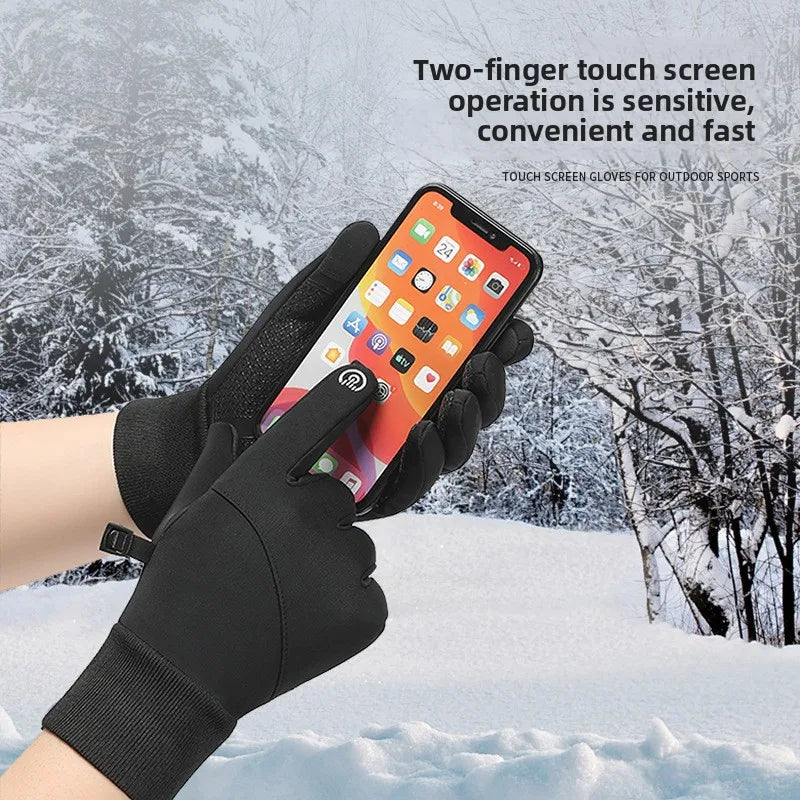 Men's Winter Cycling Gloves – Waterproof Thermal Touchscreen Cycling Gloves Babs