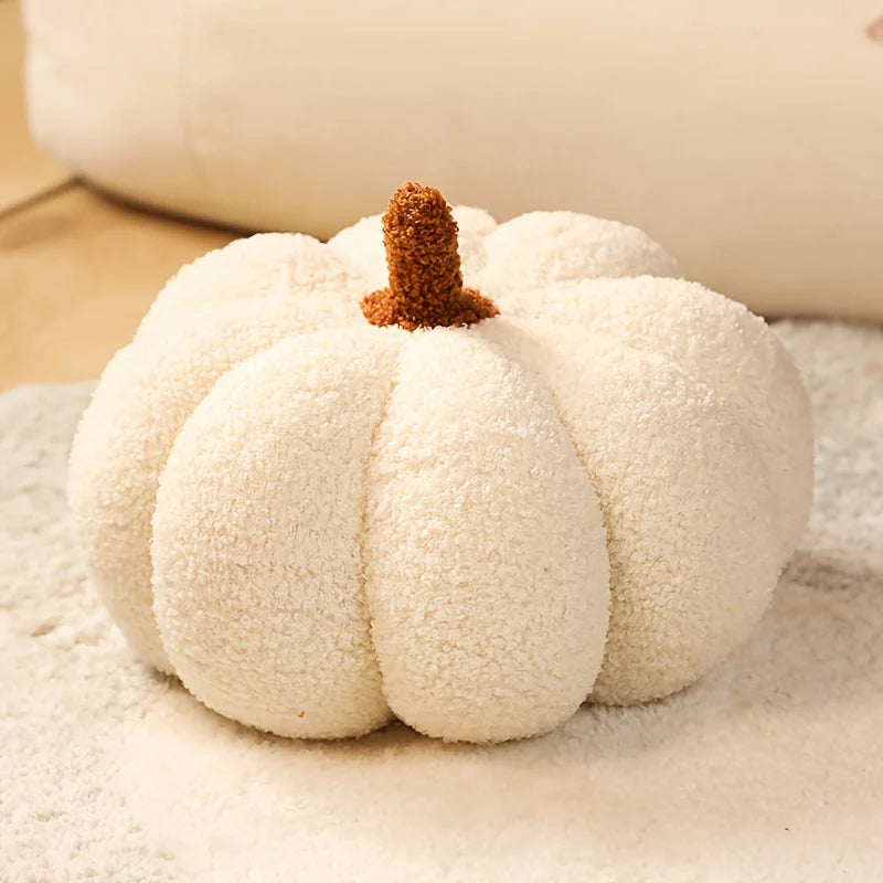 3D Plush Pumpkin Pillow – Fall Halloween Thanksgiving Cushion Plush Throw Pillow Babs