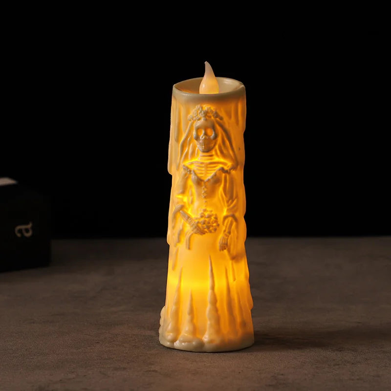 Bride & Groom LED Candle Set – Halloween & Wedding Décor LED Decorative Candles Babs 1pc Bride