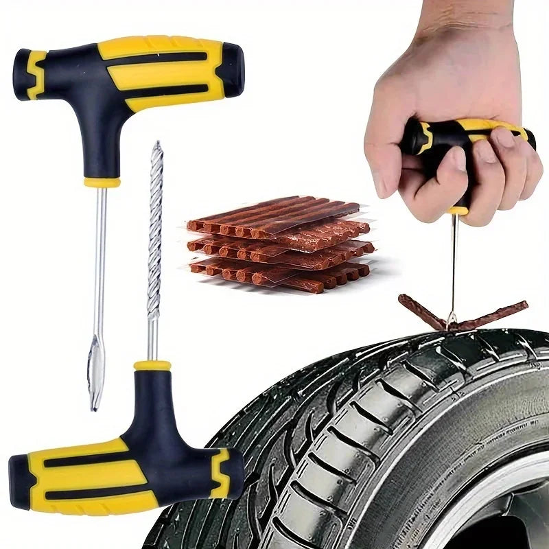 3-Piece Car & Motorcycle Tire Repair Tool Kit – Fix Punctures Tire Repair Kit Babs