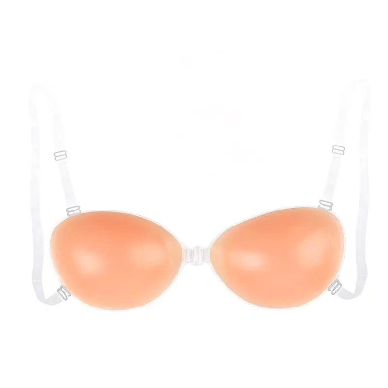 Silicone Invisible Adhesive Bra – Strapless & Backless for Women Adhesive Silicone Bra Babs