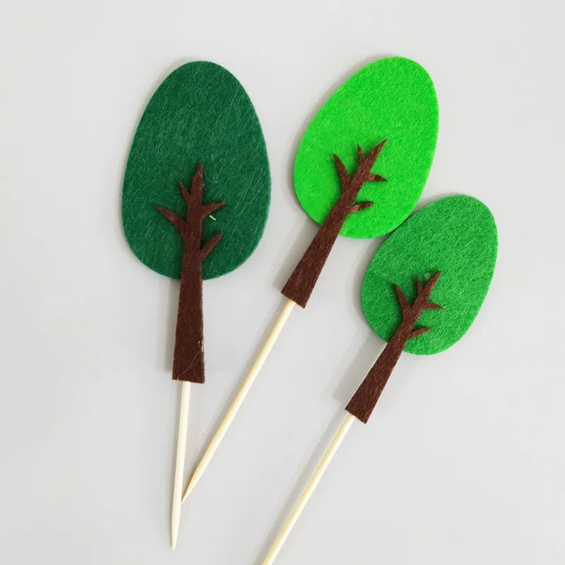 Forest Animal Cake Toppers – Fox Squirrel Croc Hippo Birthday Cake Toppers Babs L