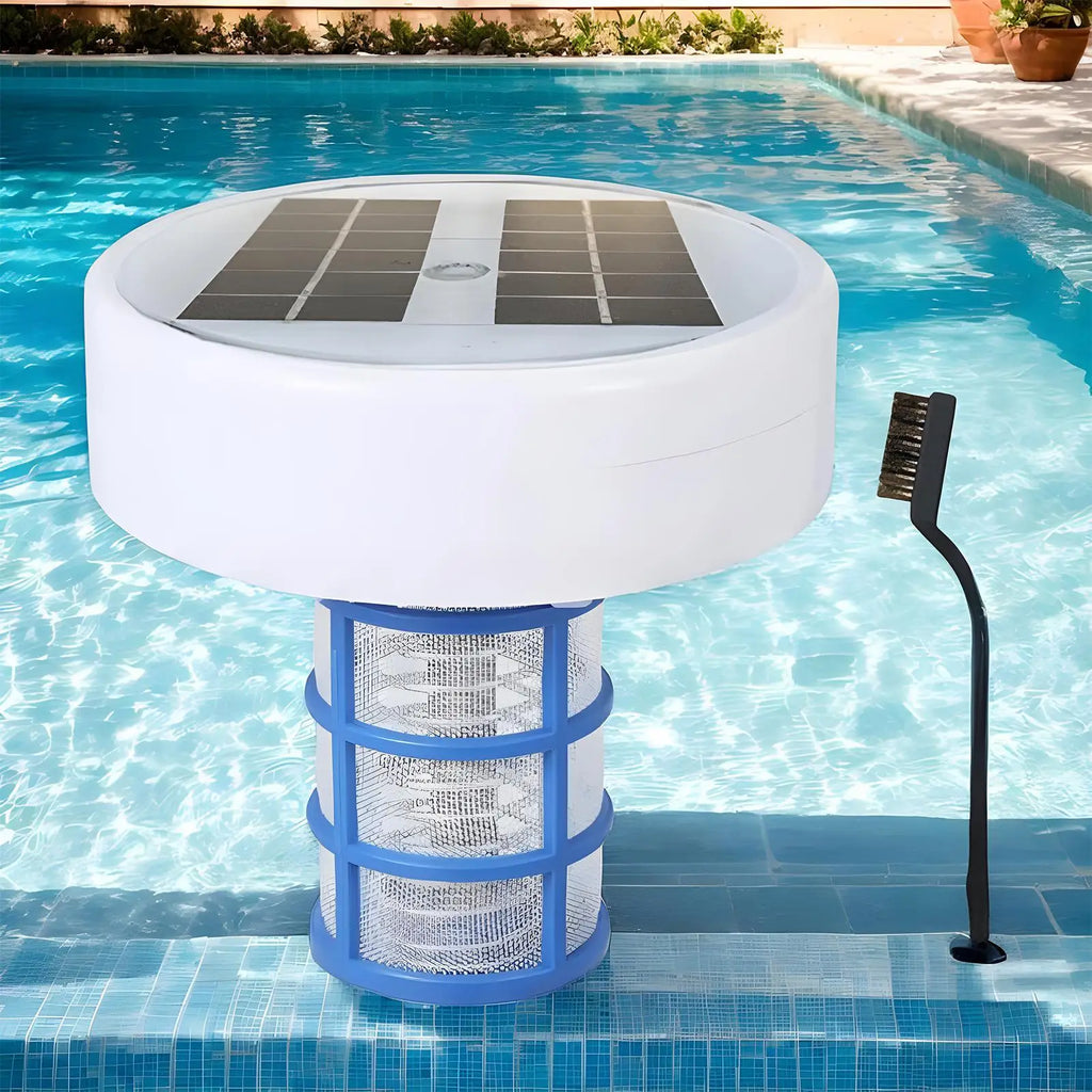 Solar Copper Pool Ionizer – Floating Purifier & LED Light Solar Pool Ionizer Babs