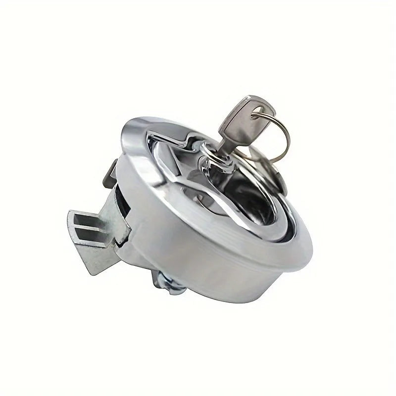 Flush Pull Slam Latch Keyed Lock for Boat Doors – Silver Boat Door Latch Babs