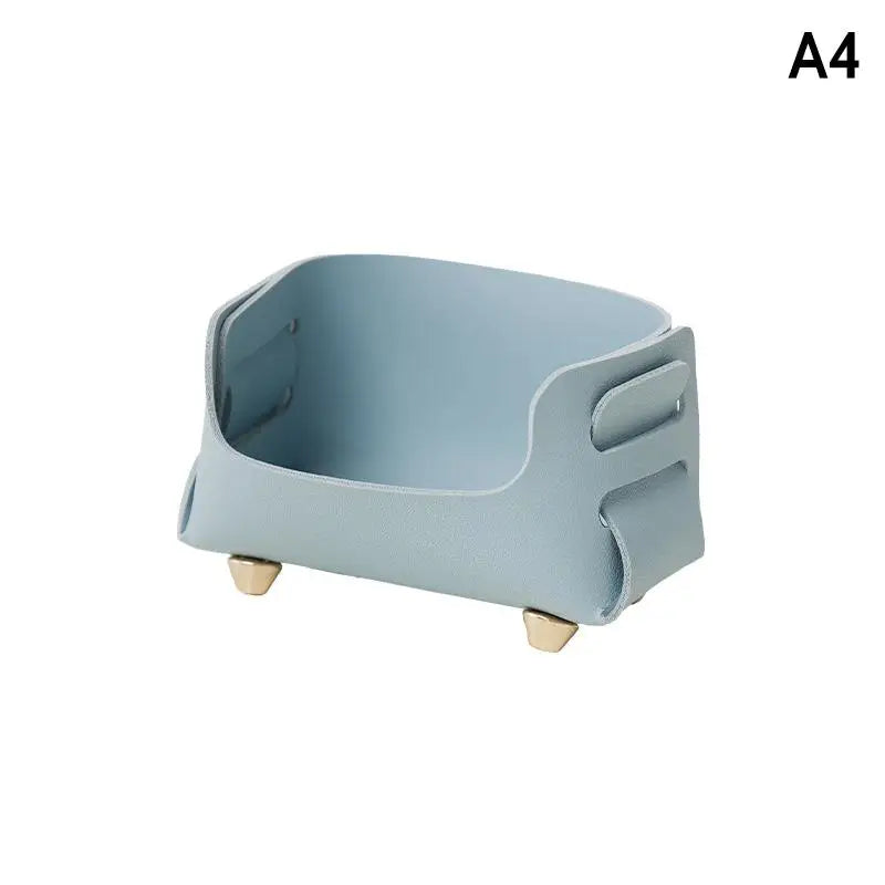 PU Leather Desktop Business Card Holder & Sign Display Stand Business Card Holder Babs A4