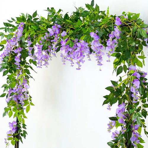 1.85M Wisteria Artificial Vine Garland – Silk Faux Flower Décor Artificial Flower Garland Babs