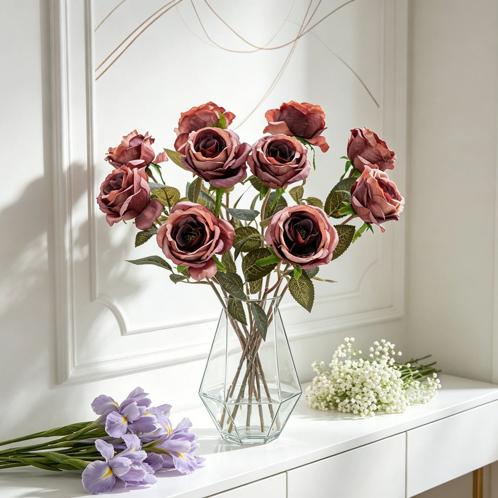 Artificial Silk Rose Bouquet – Wedding & Home Décor Artificial Silk Roses Babs