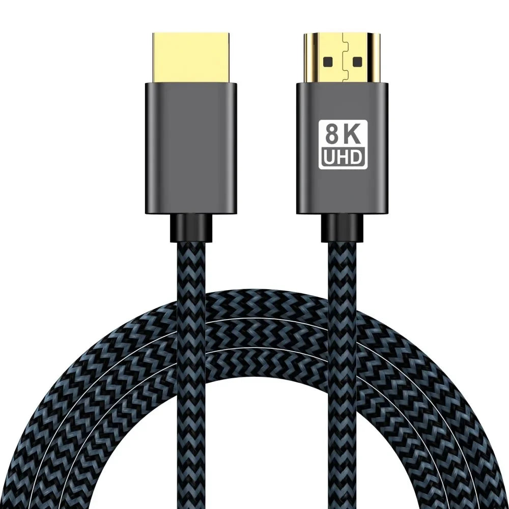 KEBIDUMEI HDMI 2.1 Cable 48Gbps 8K 60Hz 4K 120Hz High Speed HDMI Cable Babs 8K 2m