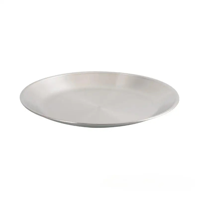 4-Piece Stainless Steel Camping Plate & Bowl Set – Portable Camping Tableware Set Babs