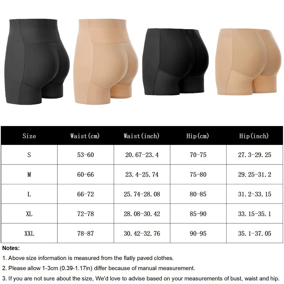 Women's Padded Butt Lifting Shapewear Tummy Control Shorts Butt Lifting Shapewear Babs