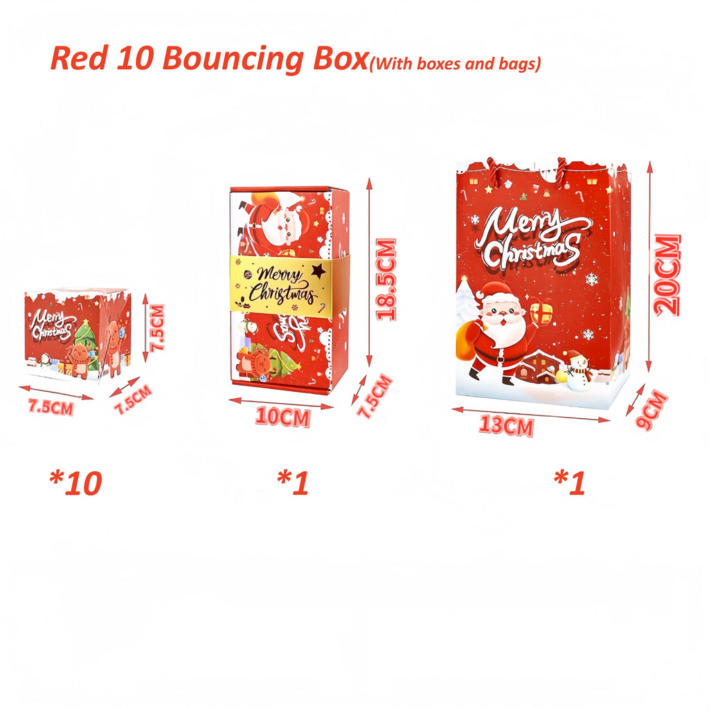 Exploding Gift Box – Christmas Pop-Up Surprise with Money Holders Pop-Up Gift Box Babs Red 10 Bouncing Box 1Set
