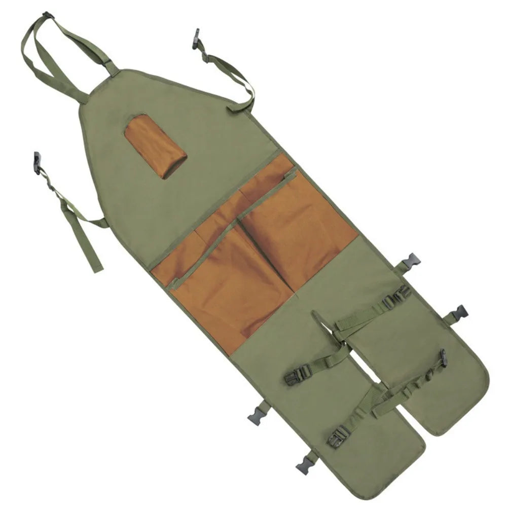 Gardening Apron with Multiple Pockets & Leg Protection Gardening Apron Babs green
