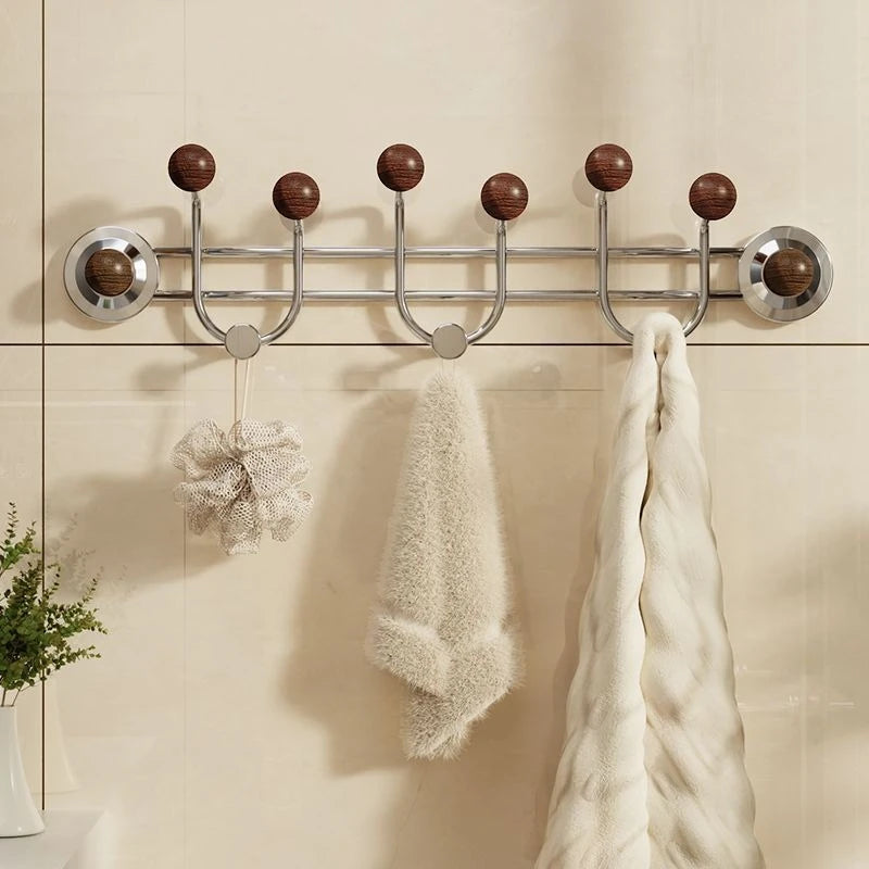 Modern Suction Cup Coat Rack – 5-Hook Nordic Wall Organizer Wall Coat Rack Babs