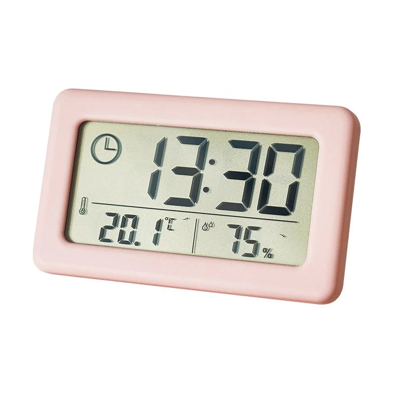 Mini Digital Clock Thermometer & Hygrometer – 12/24H NZ005 Digital Clock Hygrometer Babs Red