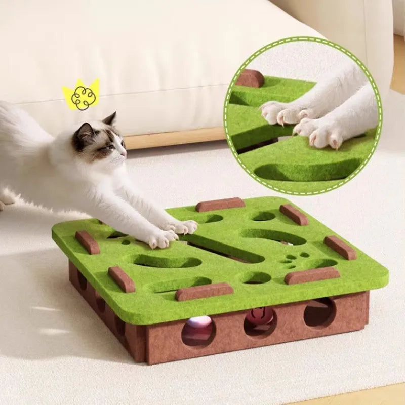 Sisal Cat Scratching Post & Interactive Kitten Toy Cat Scratching Post Babs