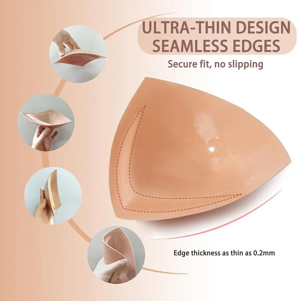 Triangle Push-Up Bra Pads & Sticky Bikini Inserts + Nipple Covers Bra Pads & Inserts Babs