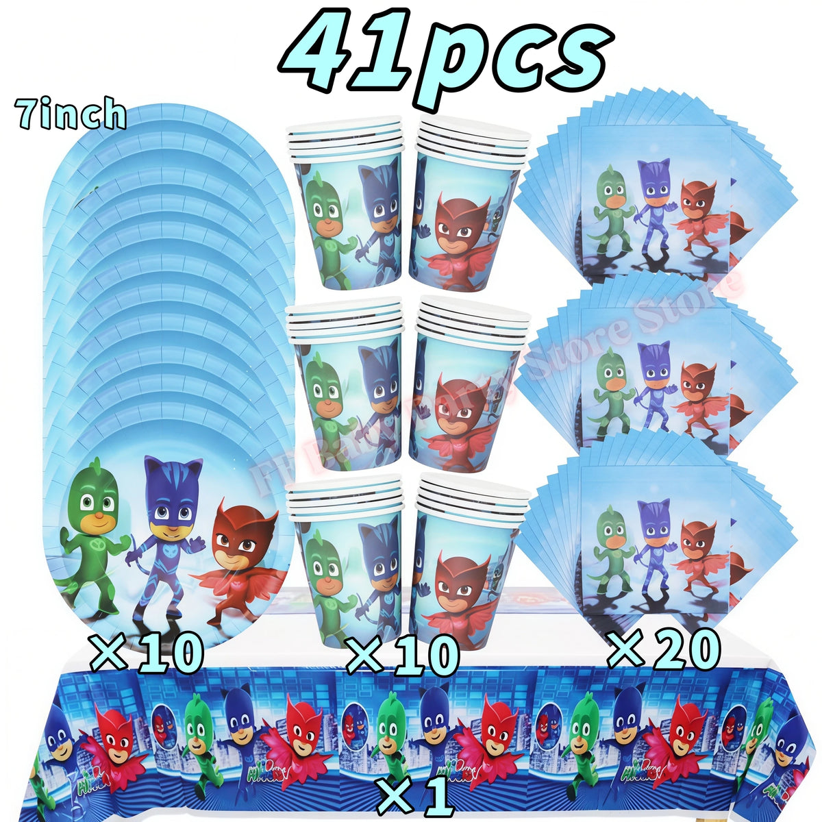 Superhero Birthday Party Supplies – Plates, Cups, Balloons & Banner