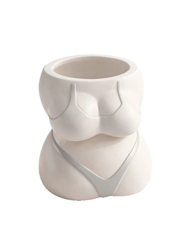 Creative Enamel Pen Holder – European Style Desktop Organizer Desktop Pen Holder Babs white