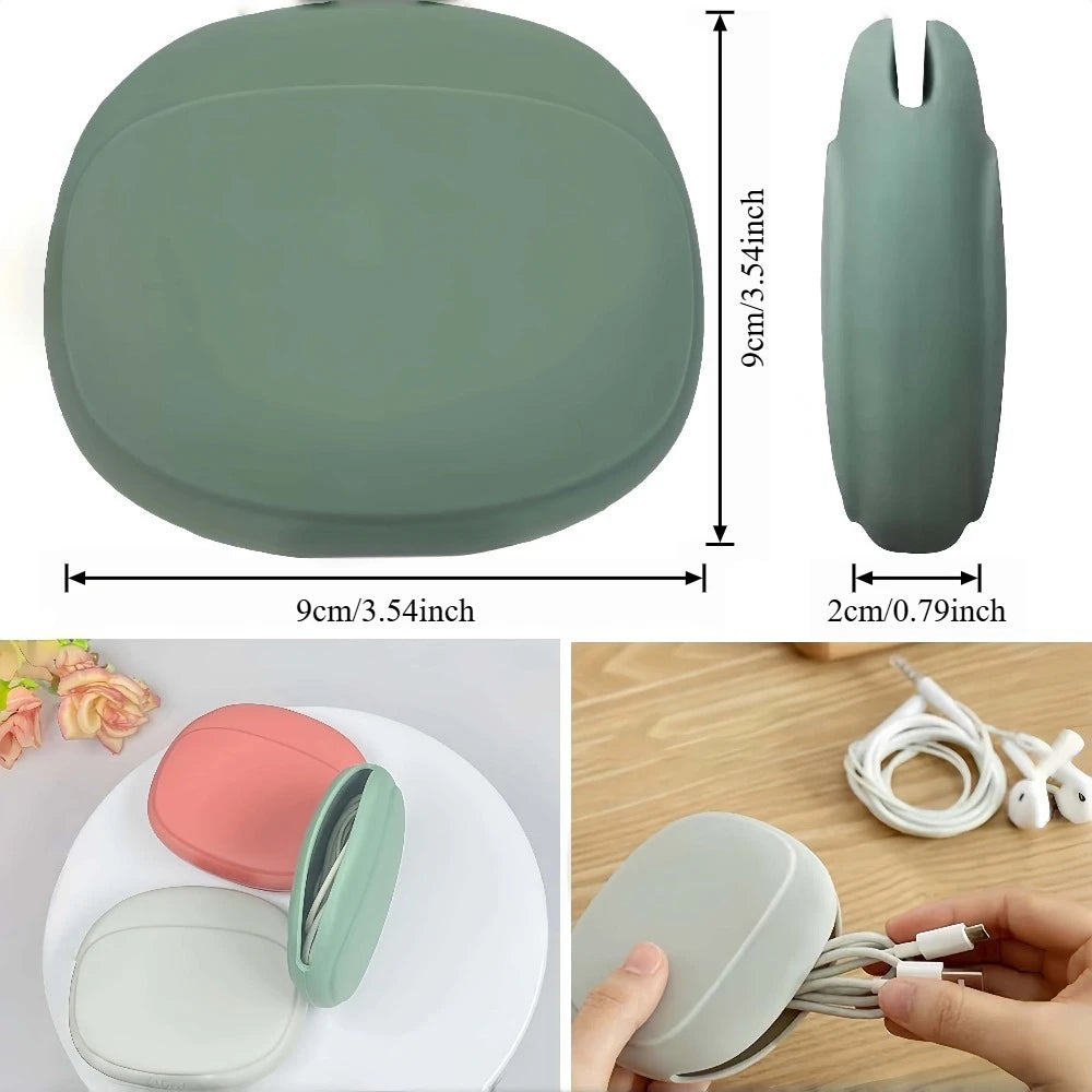 Silicone Earphone Case Waterproof Cable Organizer Mini Pouch Earphone Case Babs