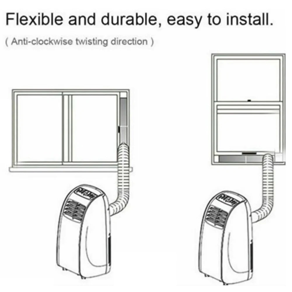 Telescopic AC Exhaust Vent Hose 150CM/200CM | 13cm & 15cm AC Exhaust Vent Hose Babs