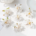 Silk Gerbera Artificial Flowers 20/40pc – Wedding & Home Decor Artificial Silk Flowers Babs WHITE 20 pieces
