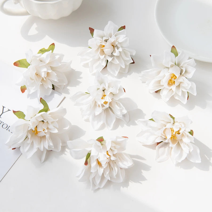 Silk Gerbera Artificial Flowers 20/40pc – Wedding & Home Decor Artificial Silk Flowers Babs WHITE 20 pieces