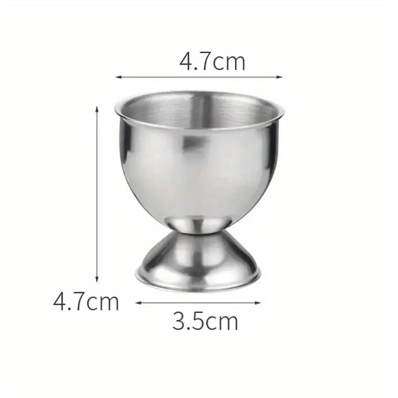 Stainless Steel Egg Cup Stand Set of 4 – Breakfast & Banquet Egg Cup Stand Babs