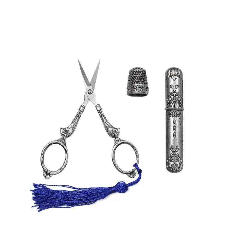 Vintage Tailor Scissors 5pc Set – Retro Embroidery Shears Craft Scissors Set Babs