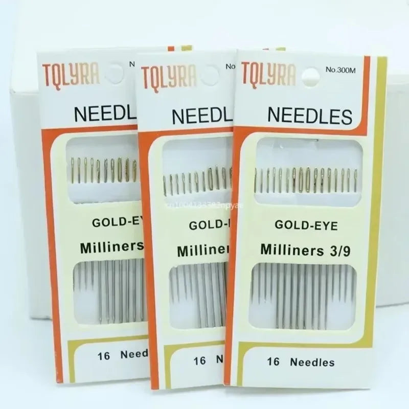 16-Piece Large Eye Hand Sewing Needles – Embroidery & Quilting Hand Sewing Needles Babs