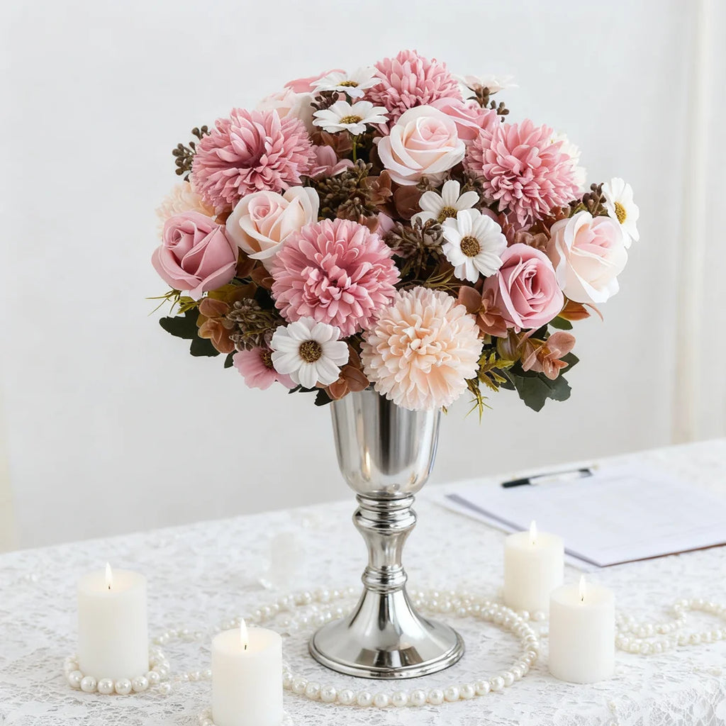 Silk Rose Artificial Flowers – Bridal Bouquet & Home Décor Artificial Silk Flowers Babs