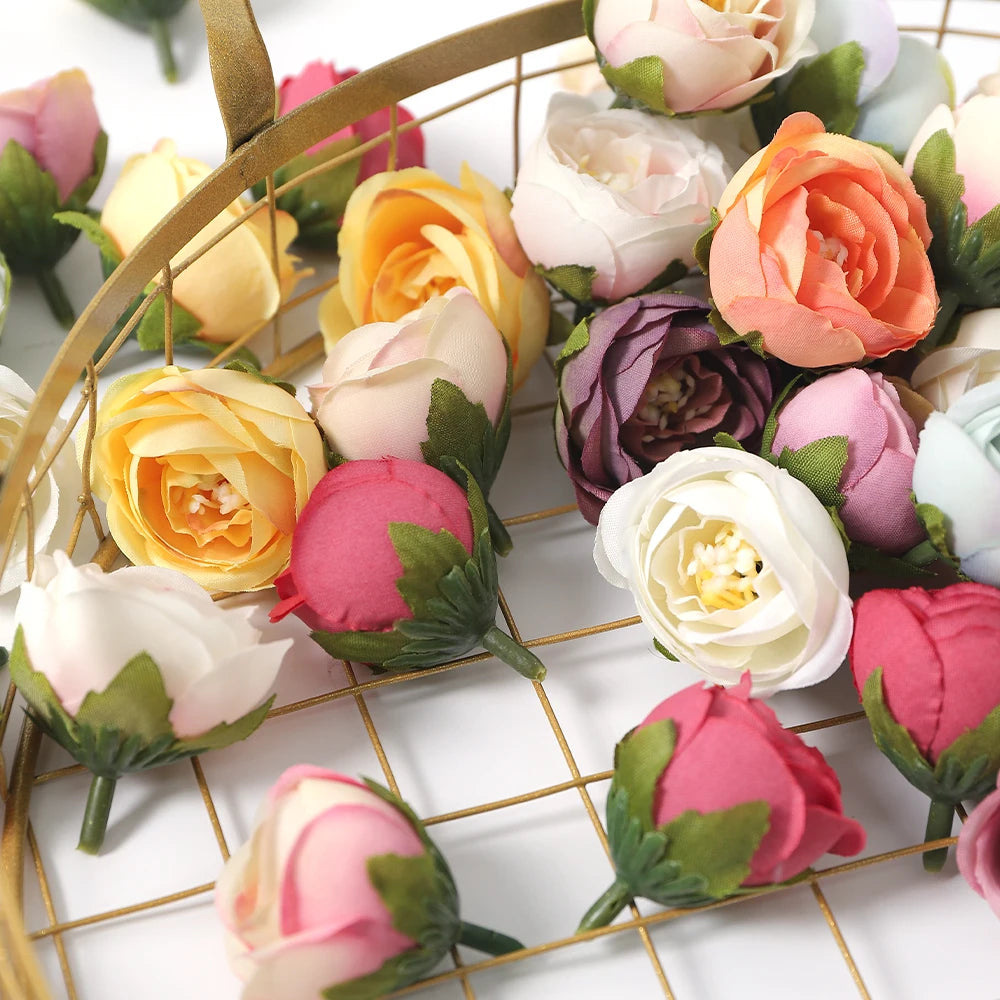 Artificial Silk Rose Heads 10/20Pcs – Wedding & Home Decor Artificial Flower Heads Babs