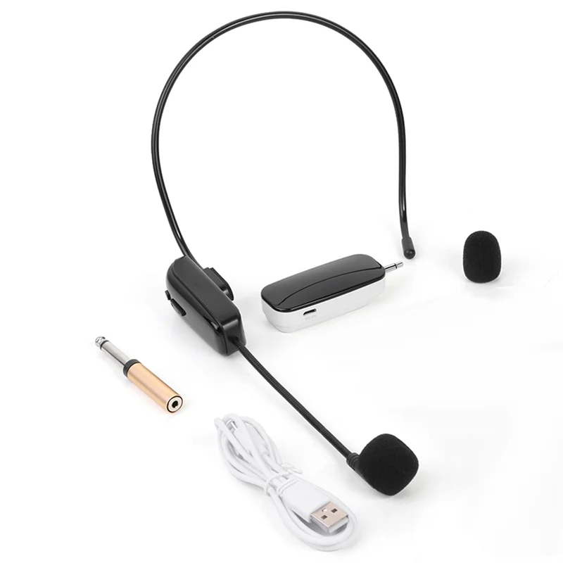 UHF Wireless Headset Condenser Microphone & Receiver Kit Wireless Microphone Kit Babs