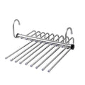 Stainless Steel Pants Hanger 5/9 Tier – Space-Saving Closet Organizer Pants Hanger Organizer Babs 9 Layer Stainless Steel