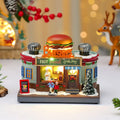 Christmas Rotating Music Box Santa Ornament with Lights & Sound Christmas Music Box Babs A