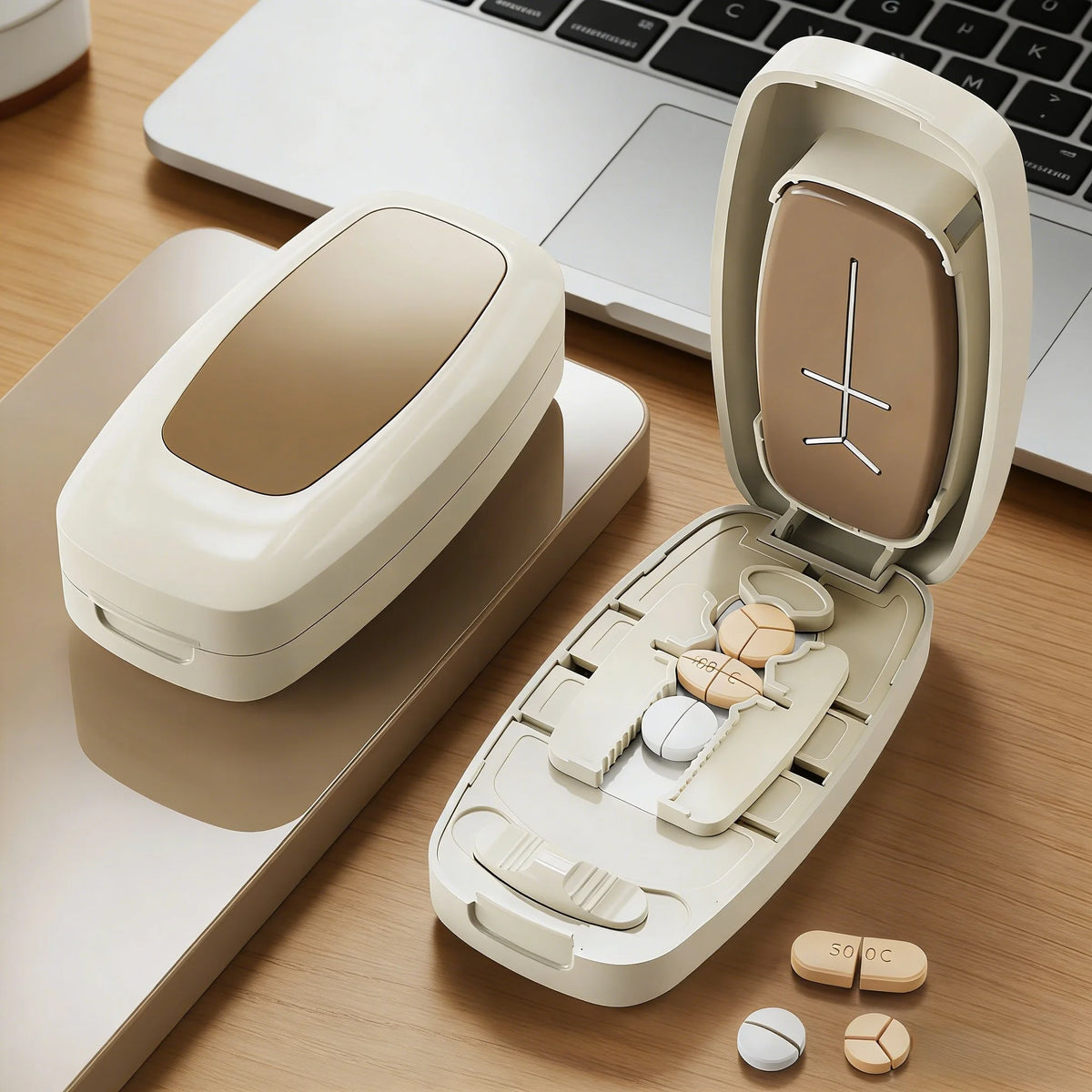 Pill Cutter Splitter – 1/2, 1/3 & 1/4 Splits for Small Pills Pill Splitter Tool Babs