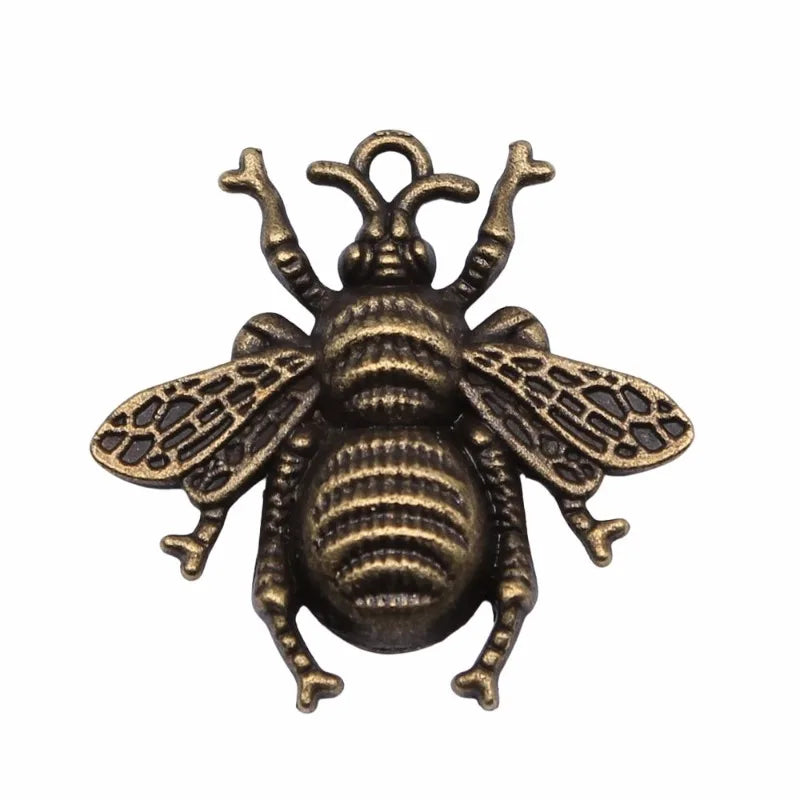 20 Pcs Antique Bronze Bee Charms for Jewelry Making – Zinc Alloy Jewelry Making Charms Babs