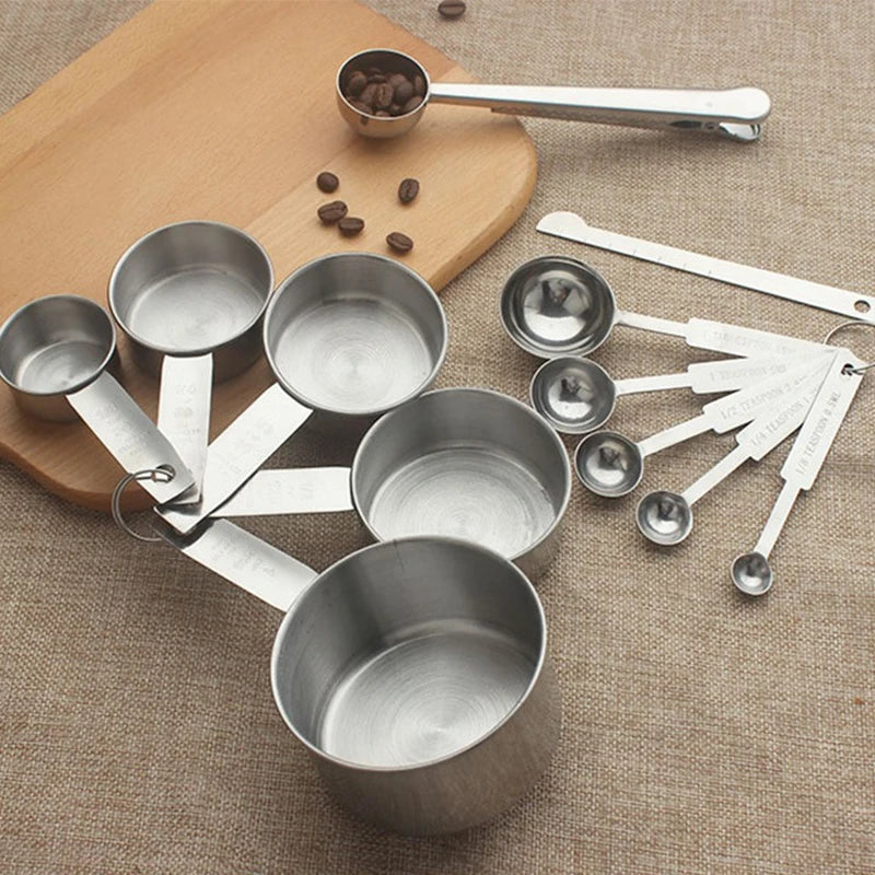 Stainless Steel Measuring Spoons Set – 6pc Stackable Kitchen Measuring Spoons Set Babs