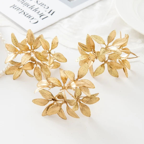 Artificial Golden Pine Bonsai Flowers – Home & Wedding Décor Artificial Flowers Babs Gold 3 pcs