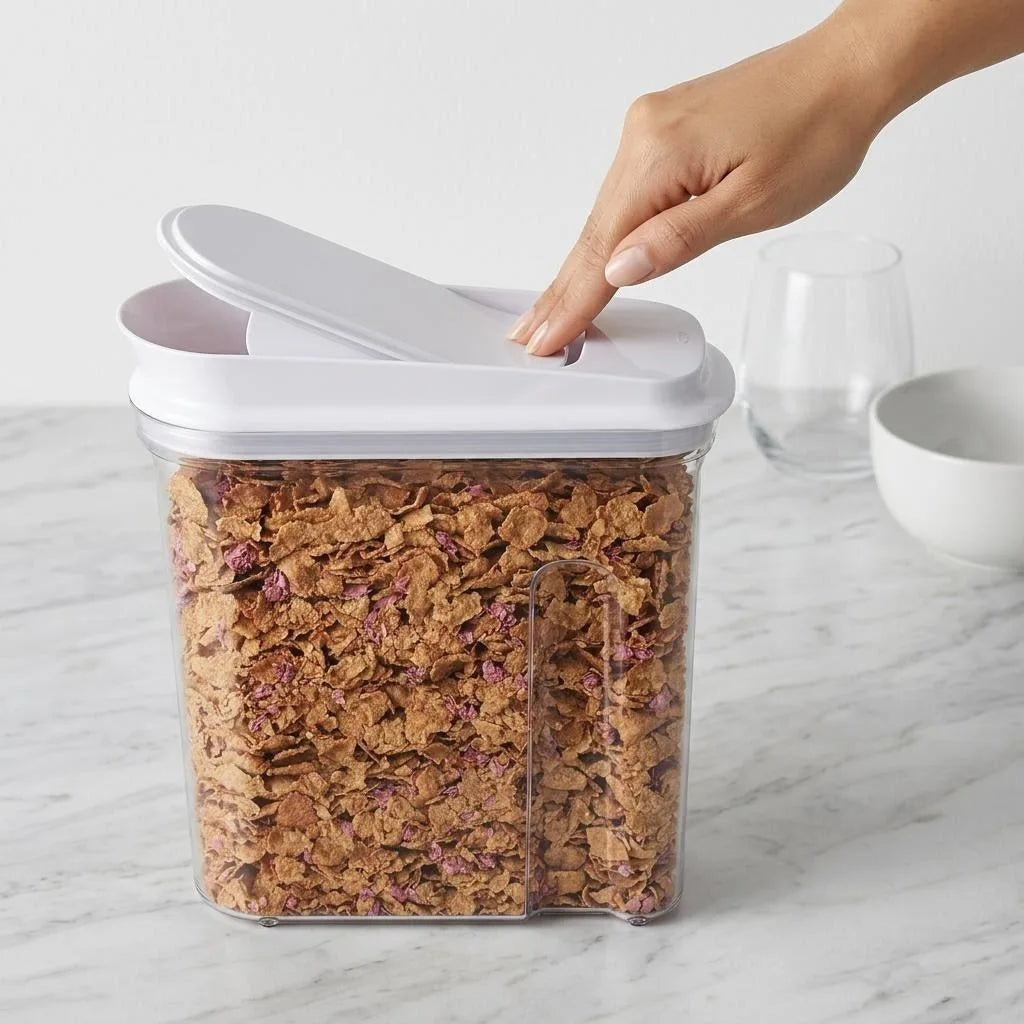 Airtight Food Storage Containers – Clear Plastic Pantry Organizers Food Storage Containers Babs