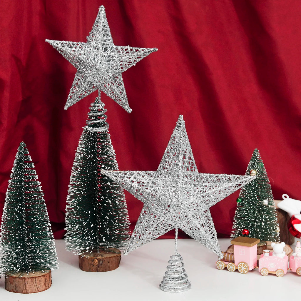 Gold & Silver Star Christmas Tree Ornaments | Holiday Décor Christmas Tree Ornaments Babs
