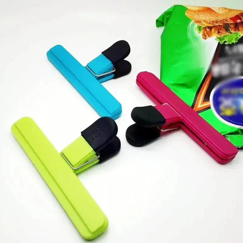 Plastic Bag Sealing Clips – Airtight Food Storage Clamps (2 Sizes) Food Storage Clips Babs