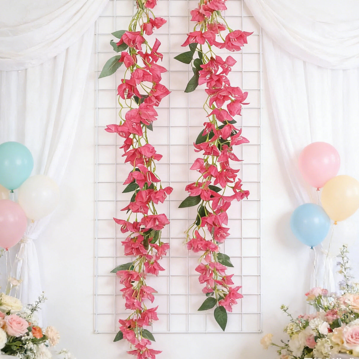 Artificial Plum Blossom Vine Garland 180cm – Wedding & Home Décor Artificial Flower Garland Babs