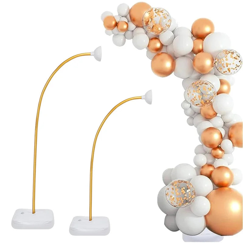 2-Set Balloon Arch Stand Frame Kit with Base | Party Decor Balloon Arch Stand Kit Babs