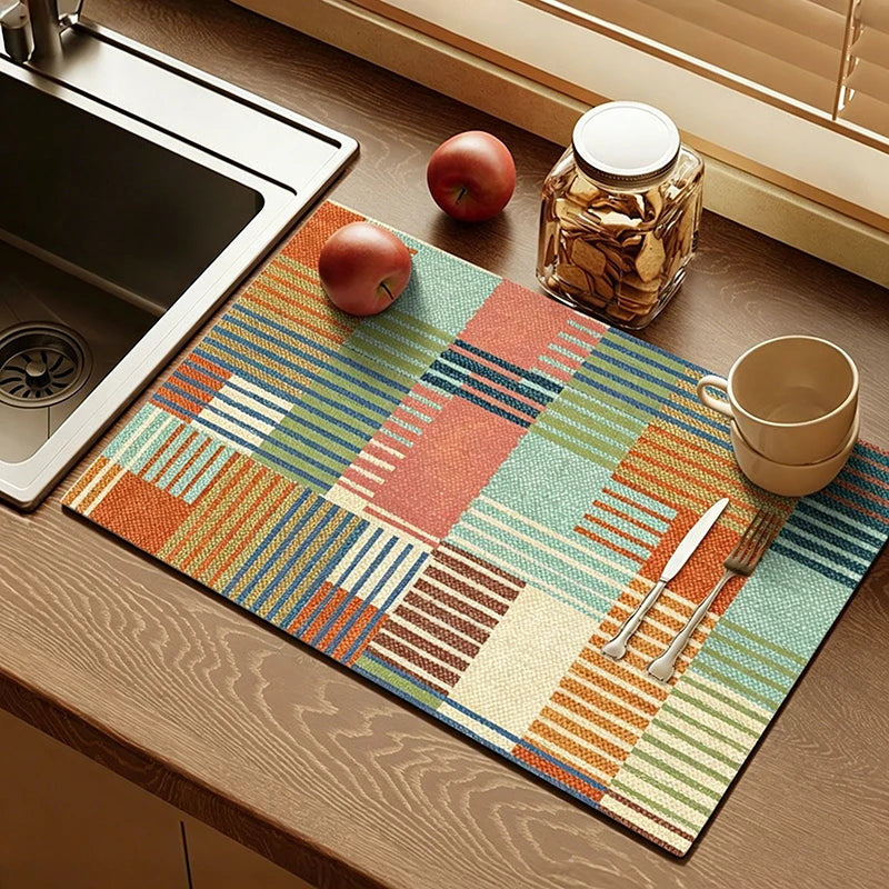 Quick-Dry Antiskid Kitchen Drain Mat – 30×40 cm Counter Mat Kitchen Drain Mat Babs 1-Ai Ning 30x40cm