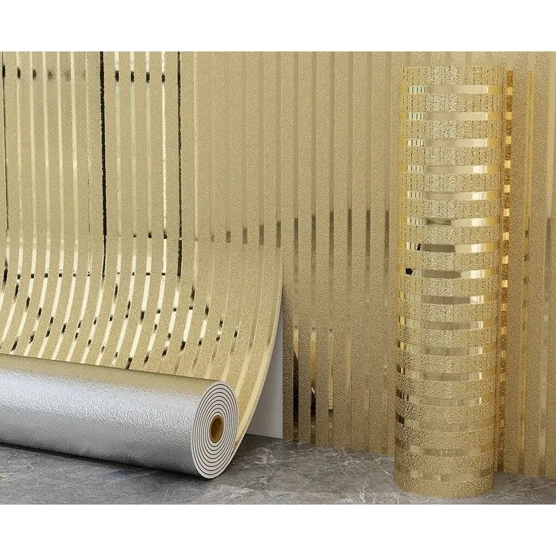 Self-Adhesive Brick Wallpaper Roll 40cm×3m – Metallic Modern Look Peel & Stick Wallpaper Babs